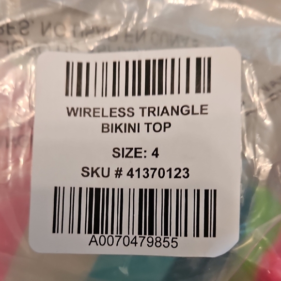 Torrid Wireless Triangle Bikini Top - Playful Stripes - Picture 8 of 8